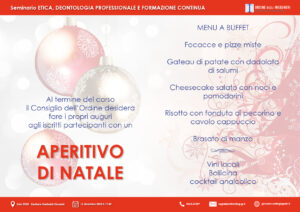 Seminario sulla deontologia e brindisi degli auguri